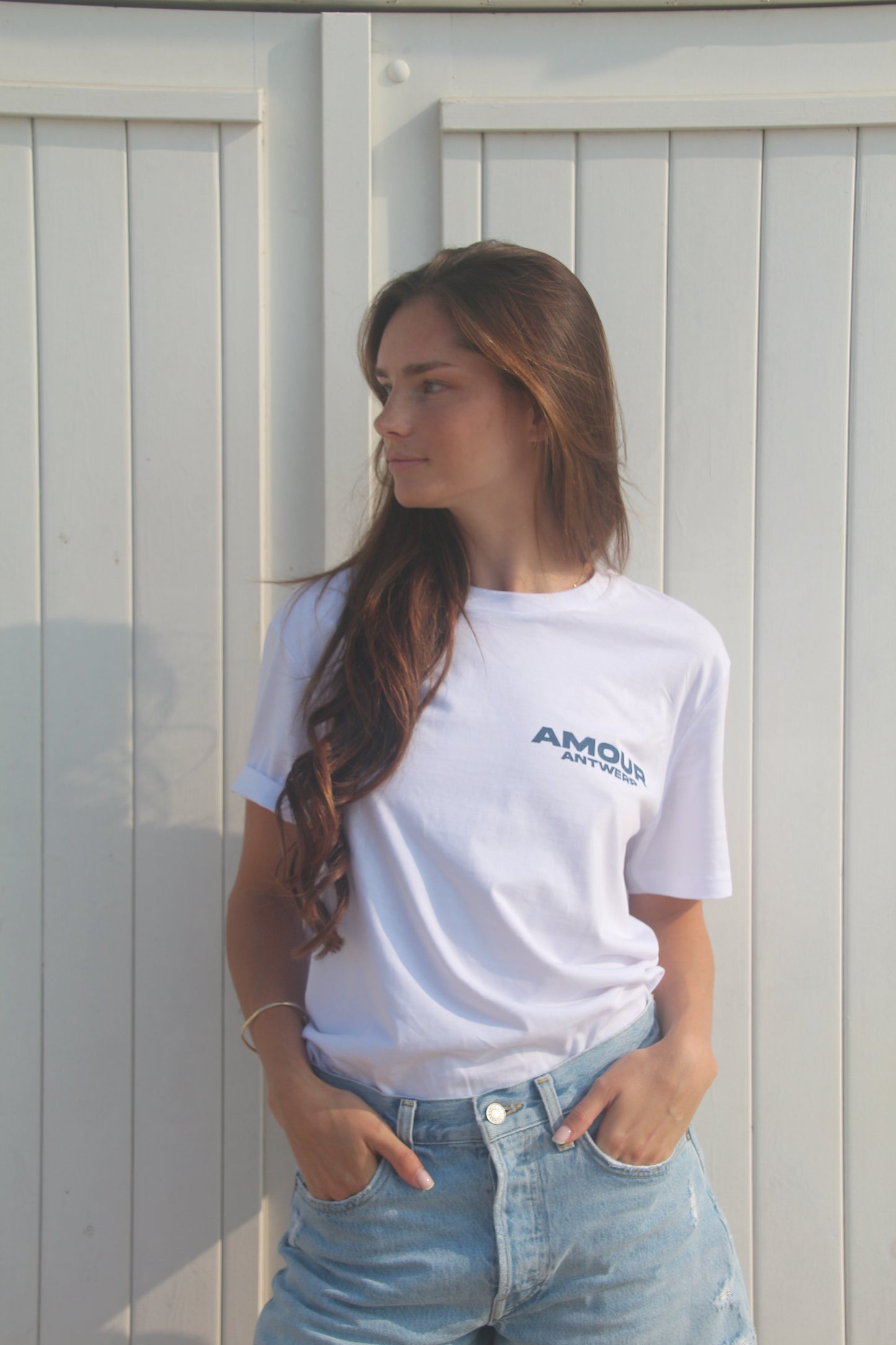 Amour Navy Heart  Shirt