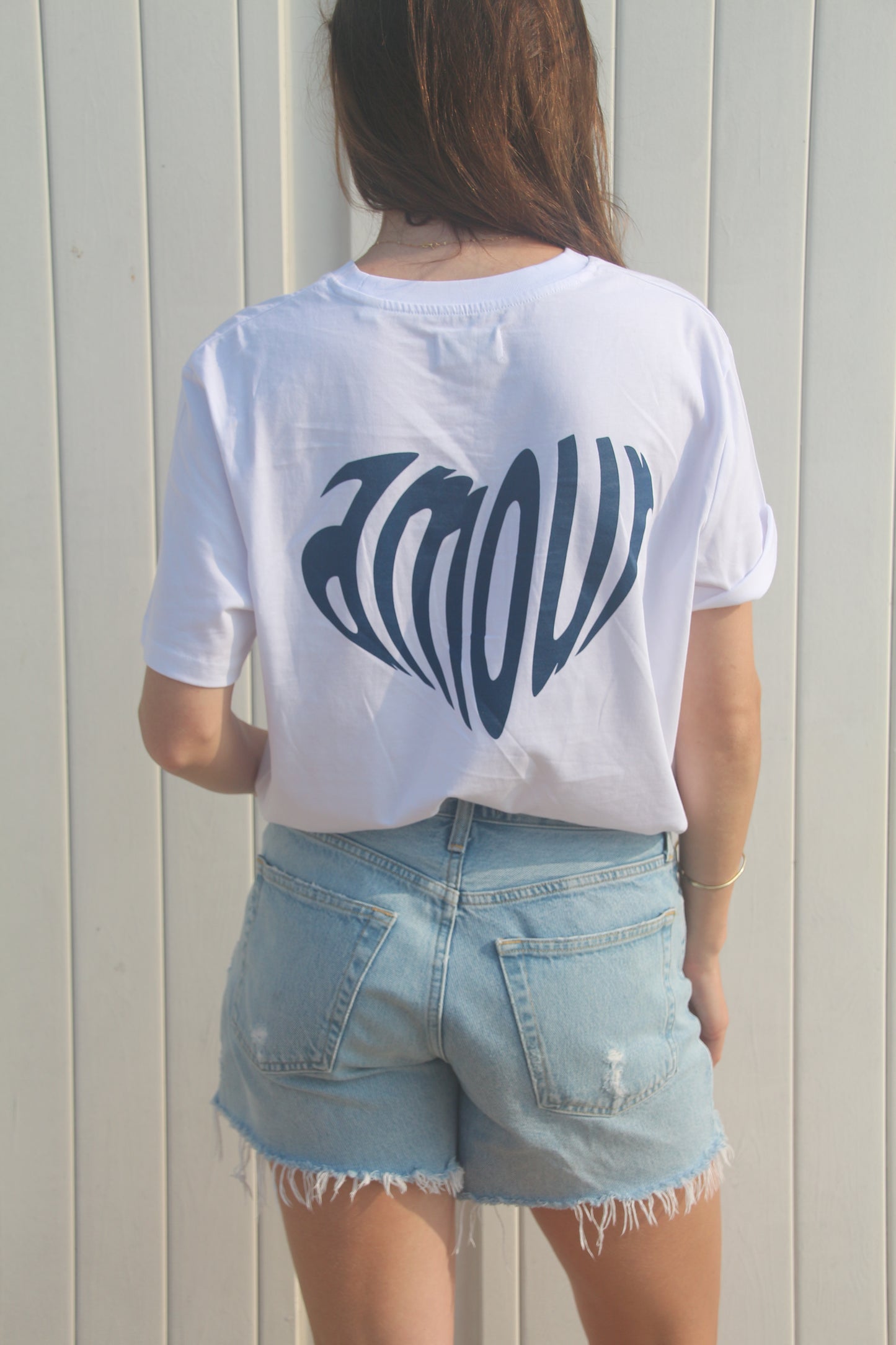 Amour Navy Heart  Shirt